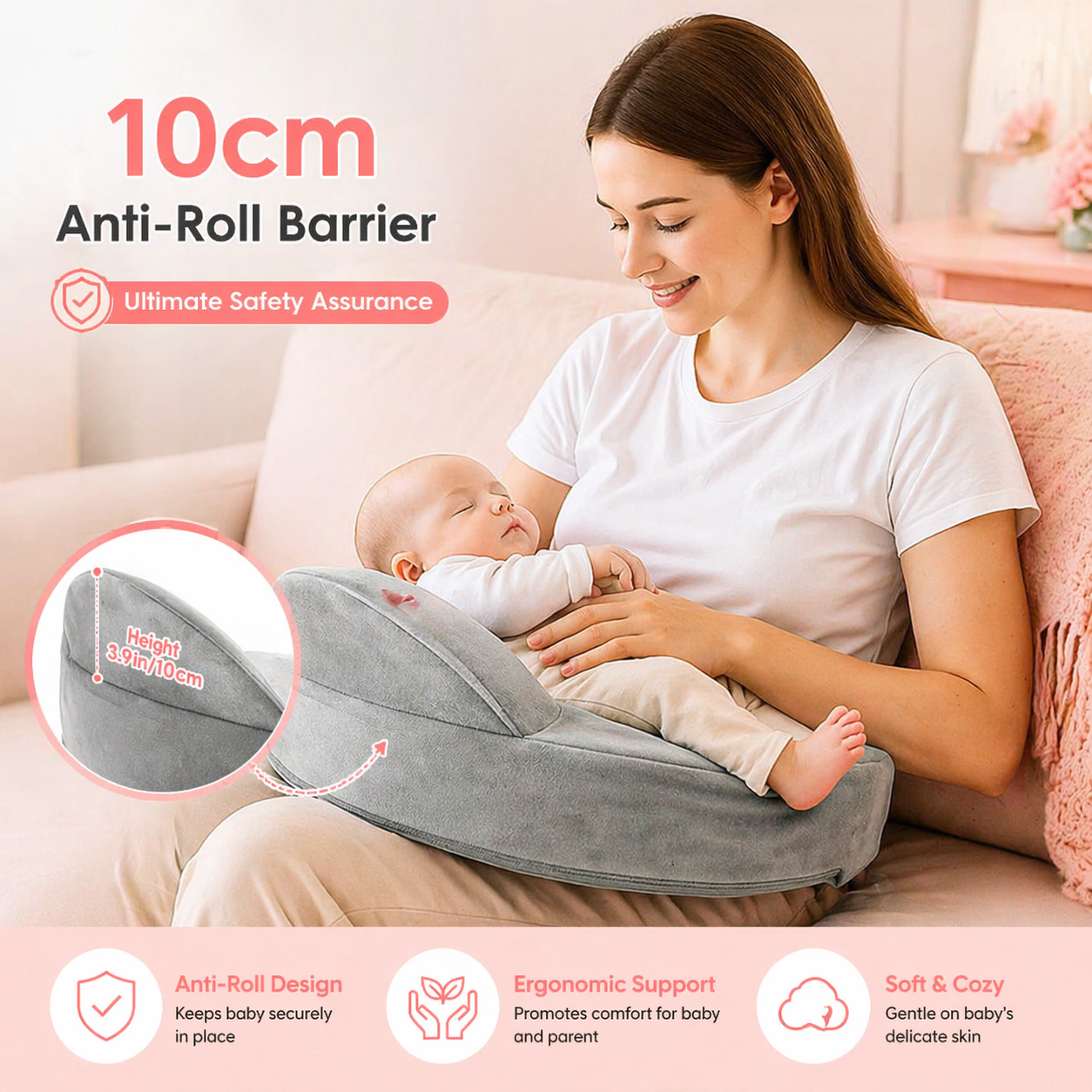The Snug Memory Foam Nursing Pillow